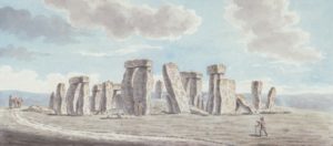 ‘Stonehenge on Salisbury Plain’ by Joshua Gosselin, 1784. The earliest painting of Stonehenge in the Museum collection.