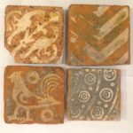 Medieval floor tiles from Bradenstoke Priory, near Chippenham. Many of the tile designs are unique to the Priory. Purchased with support from Art Fund, V&A Purchase Grant Fund and Primrose Trust.