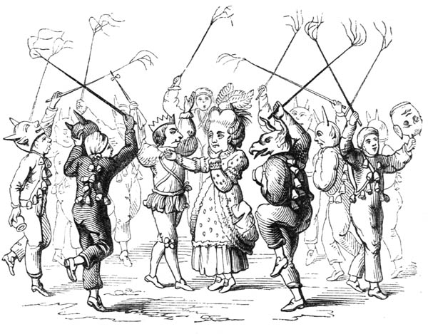 1800s drawing of Christmas Mummers Wiki