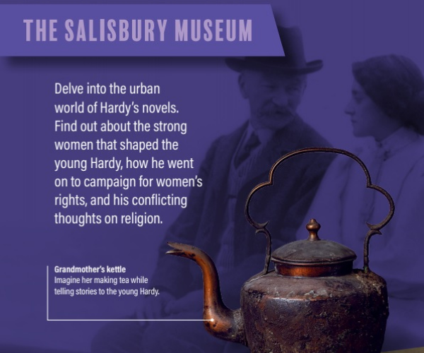 Button - Hardy exhibition at Salisbury Museum